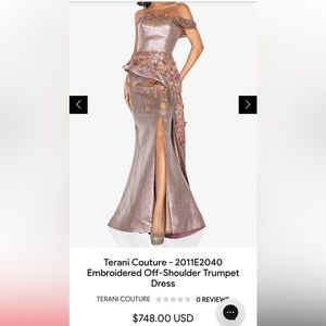 Terani couture dress